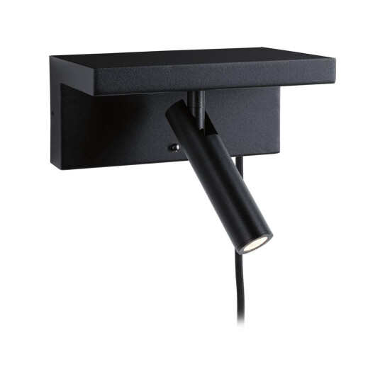 Jerik vegglampe 2,4W 3000 Kelvin med USB - 3 step dim - Svart Jerik vegglampe 2,4W 3000 Kelvin med USB - 3 step dim - Svart