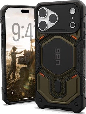 UAG Monarch Pro MagSafe - kevlar element green - iPhone 18 Pro Max/17 Pro Max