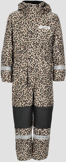 Swedemount Drop Fleece Rain Suit Jr Black/Leopard 100 Overalls I Fleece