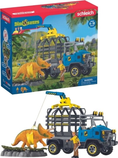 Schleich Dino Transportsett med Figur og Kran for Barn 5+ 42565