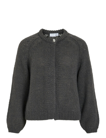 Vila Vimoyano O-Neck L/S Knit Cardigan - Grey - XS Vila Vimoyano O-Neck L/S Knit Cardigan - Grey - XS