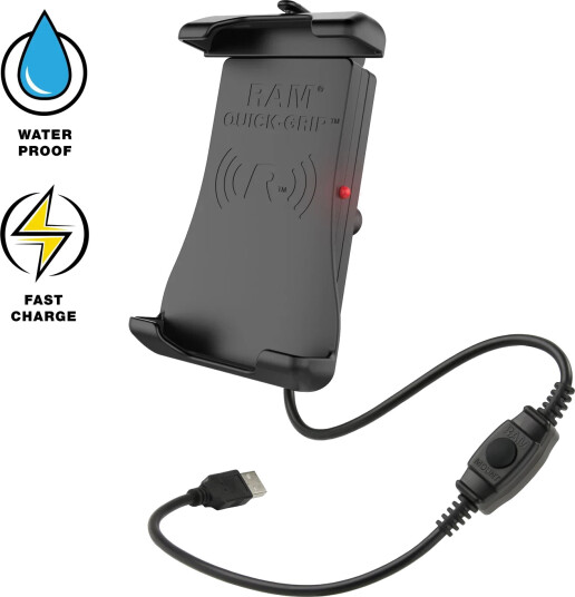 RAM Quick Grip Waterproof Wireless Charger 15w B bulb RAM Quick Grip Waterproof Wireless Charger 15w B bulb