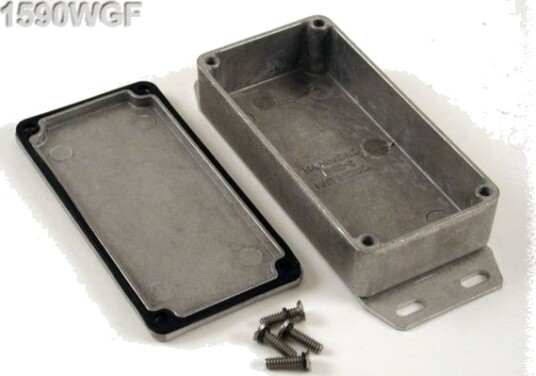 Hammond 1590WGF Universalkabinett 100×50×25 mm Aluminium Kabinett
