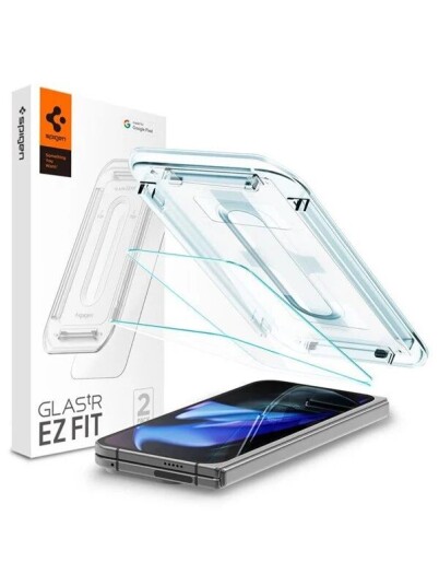 Spigen Glass tR EZ Fit Cover 2 Pack for Google Pixel 9 Pro Fold - Transparency