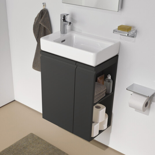 LAUFEN PRO S SERVANTSKAP 47 CM HØYRE GRAFITTGRÅ