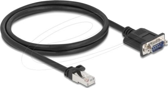 Delock 64351 1 M Cat5e S/Utp Stp Rj 45 Db 9 Svart