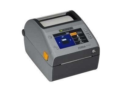 Zebra Zd621d Etikettskriver Direktetermisk Rull (10,8 Cm) 203 Dpi Inntil 203 Mm/Sek Usb 2.0 Lan Seriell Usb-Vert Grå