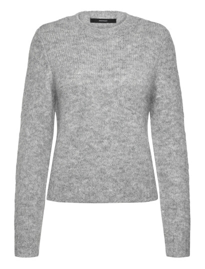 Vero Moda Vmnovah Ls O-Neck Pullover Ga Noos - Grey - S