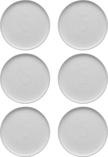 Scandi Living Sandsbro tallerken offwhite Ø20 cm 6 pk