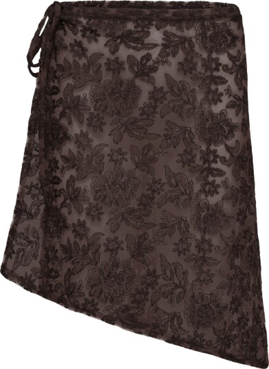 Pieces Pcjova Mw Sarong Skirt D2D Brown M