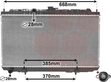 VAN WEZEL 13002215 Radiator motorkjøling