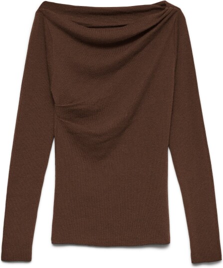 Vero Moda Vmsofine Knit Ls Boatneck Pullover Noos POTTING SOIL XL Vero Moda Vmsofine Knit Ls Boatneck Pullover Noos POTTING SOIL XL