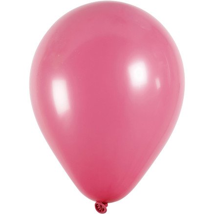 Diverse Ballonger dia 23 cm rund mørk pink 10 stk 1 pk 