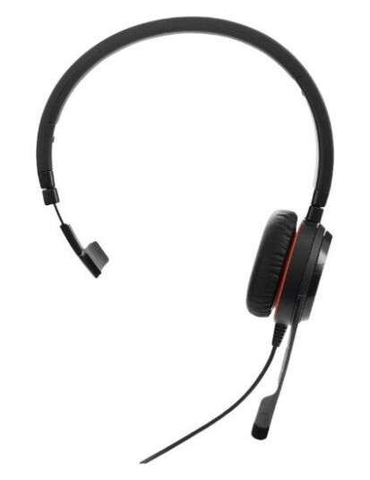 Jabra Evolve 30 Ii Ms Hodesett 3,5 Mm Jakk, Usb-a Microsoft Teams Mono Svart