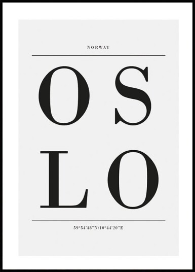 Oslo Plakat Plakat / 21x30cm