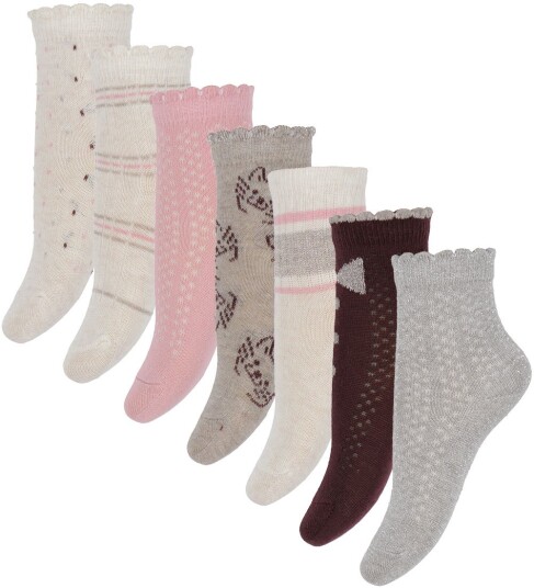 Minymo Socks W.pattern (7-Pack ) - Multi/patterned - 15\18 Minymo Socks W.pattern (7-Pack ) - Multi/patterned - 15\18