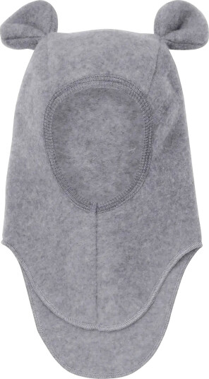 Huttelihut Balaclava Ears Wool Fleece - Grey - 12/24M