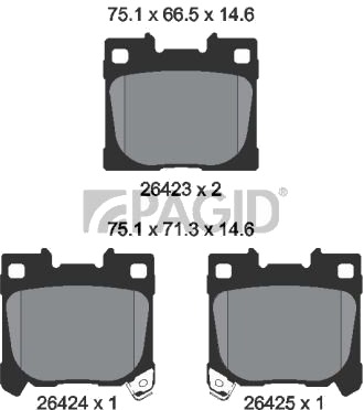 PAGID T2921N Bremseklosser