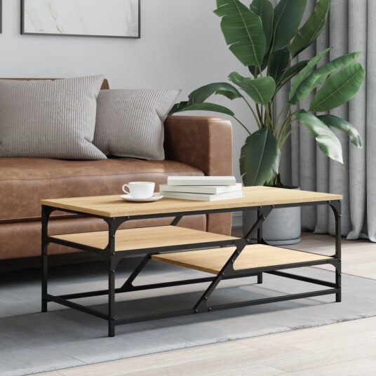 Salongbord sonoma eik 100x49x40 cm konstruert tre 8721012125063