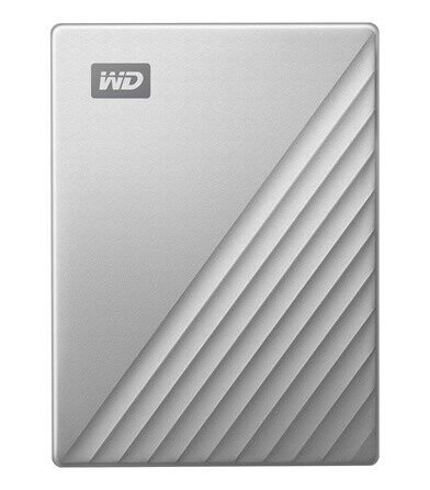 WD My Passport Ultra 5 TB Ekstern Harddisk for Mac - Sølv med Passordbeskyttelse og USB-C