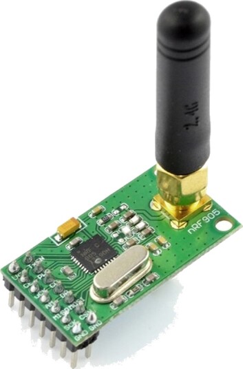 Radiomodul nRF905 433/868/915MHz   THT transceiver med antenne