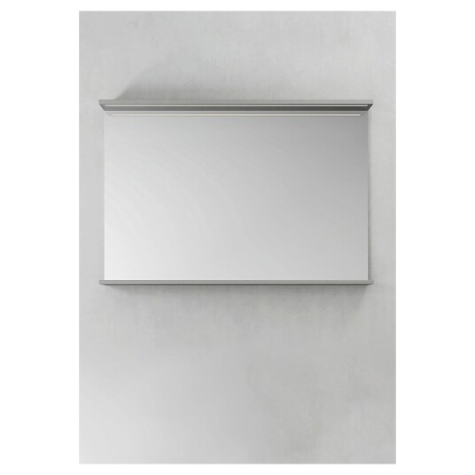 Hafa Store 1000 Speil m/LED-lys 100x70x11 cm Grå