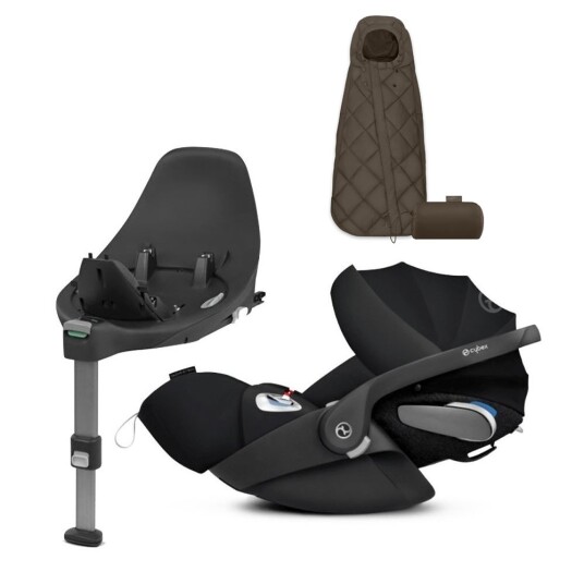 Premiumpakke Cybex Cloud Z Deep Black + Base Z + Snøgga Mini Khaki Brown Premiumpakke Cybex Cloud Z Deep Black + Base Z + Snøgga Mini Khaki Brown