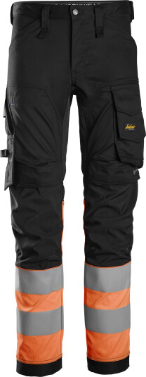 Snickers Workwear 6334 Arbeidsbukse svart/oransje Svart/Oransje, Klær