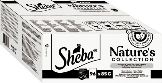 Sheba Våtfôr Nature´S Collection I Saus Fint Mangfold 96 X 85 G