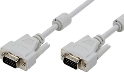Logilink VGA Kabel 10m VGA/VGA M/M VGA D Sub Grå Hann/Hann
