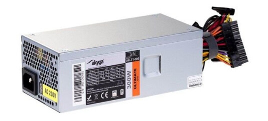 Akyga AK-T1-300 - power supply Strømforsyning (PSU) - 300 Watt - 80 mm - 80 Plus White sertifisert Akyga AK-T1-300 - power supply Strømforsyning (PSU) - 300 Watt - 80 mm - 80 Plus White sertifisert