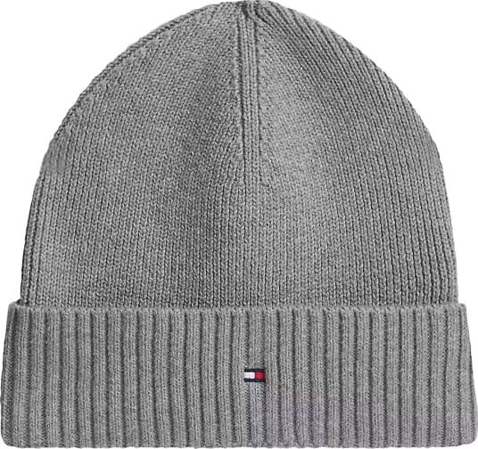 Tommy Hilfiger Th Flag Pima Cotton Beanie Grey ONE SIZE Tommy Hilfiger Th Flag Pima Cotton Beanie Grey ONE SIZE