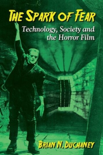 The Spark of Fear  Technology, Society and the Horror Film