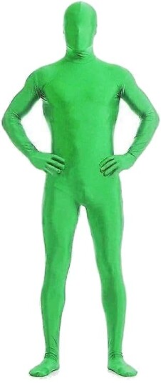 Halloween Green Screen Heldrakt Unisex Grønn 180 cm