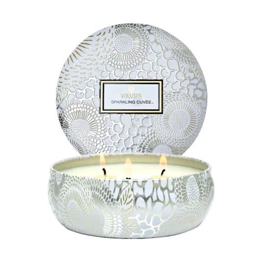 Voluspa Japonica 3-wick Tin duftlys 40 timer Sparkling Cuvée