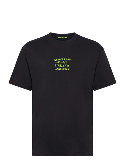 Scotch & Soda Relaxed-Fit Artwork T-Shirt - Black - L