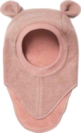 Huttelihut Balaclava Vinterlue Med Små Ører, Rose Melange Huttelihut Balaclava Vinterlue Med Små Ører, Rose Melange