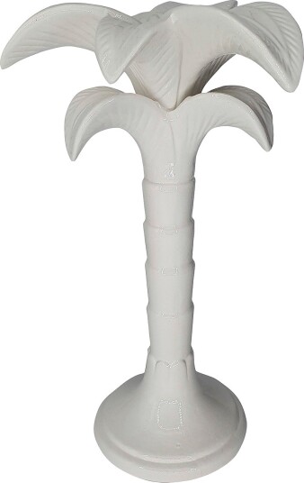 Les Ottomans Lysestake Mengarie PALM medium Hvit