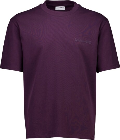 Lindbergh Oversized Logo Tee S/S   DEEP Purple   L