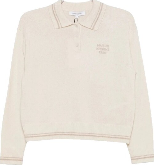 Maison Kitsuné, Dame, Topper, Beige, S,