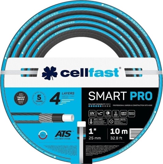 Cellfast Smart Pro Hageslange 1" UV beskyttet Algefri   10m