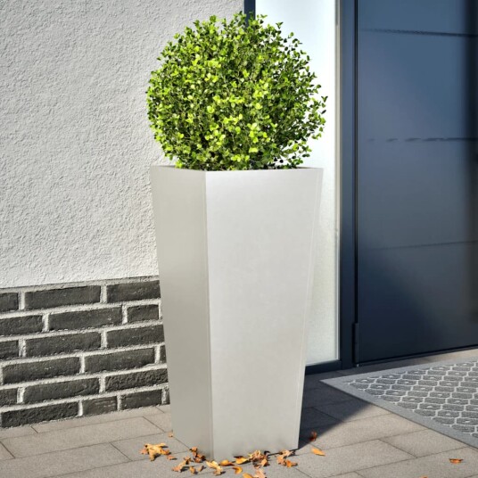 Plantekasser 2 stk 35x35x75 cm rustfritt stål