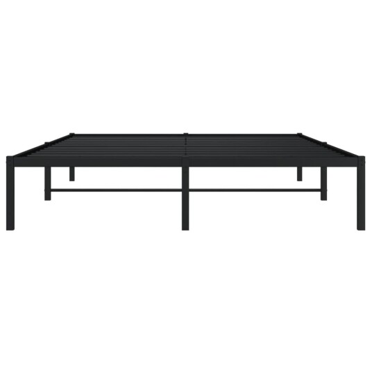 vidaXL Sengeramme i metall svart 160x200 cm 8721012304611