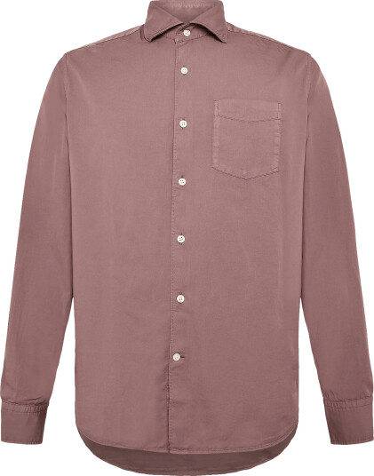 Oscar Jacobson Reg Fit Wide Spread C Gd Twill - Purple - L