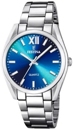 Festina Dameklokke F20622 I Boyfriend Blå/Stål Ø36.8 mm Festina Dameklokke F20622 I Boyfriend Blå/Stål Ø36.8 mm