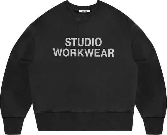 DEYS Lawndale Crewneck Sweatshirt   WASHED BLACK   S