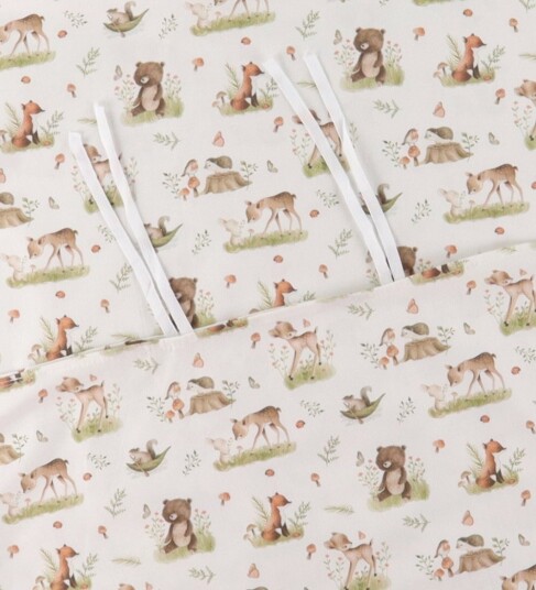 Nørgaard Madsens Sengetøy Baby Beige m. Bambi/bjørn/rev Nørgaard Madsens Baby Sengetøy Baby Hvit