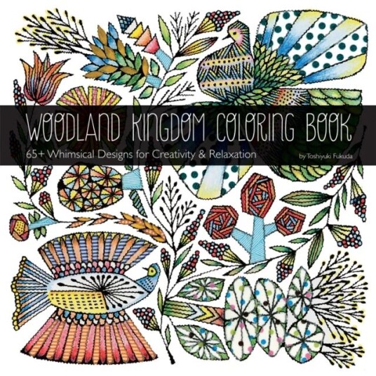 Woodland Kingdom Coloring Book Av Toshiyuki Fukuda