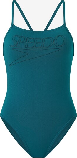Speedo - Badedrakt Endurance+ Logo Thin Strap Swimsuit - Grønn