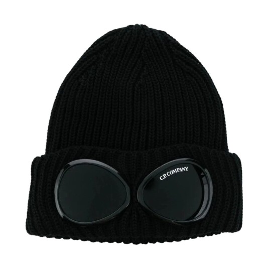 C.P. Company Ekstra fin Merino Goggle Beanie Svart